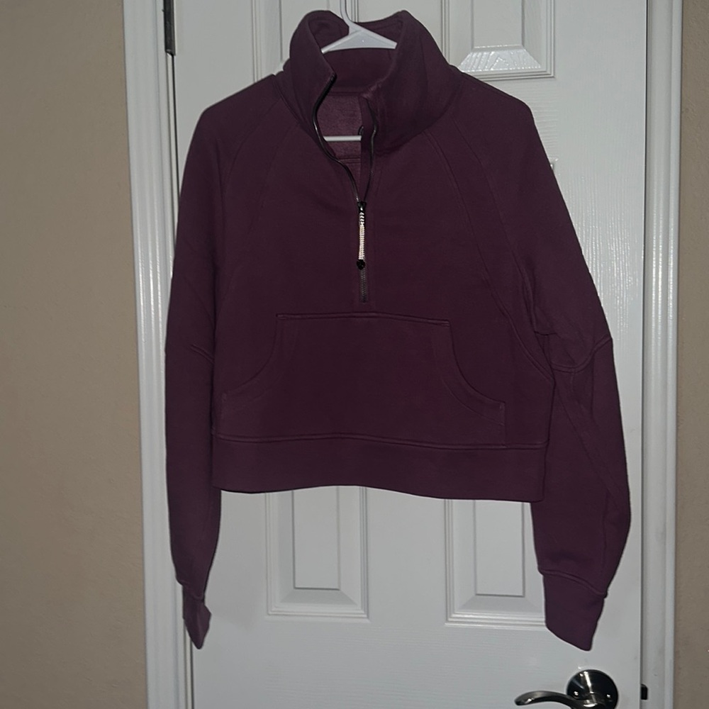 lululemon athletica Women's Plum Half-Zip Pullover Sweater